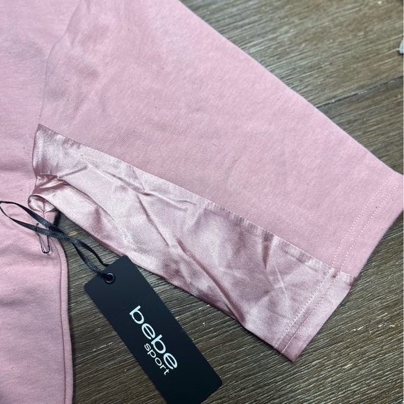 NWT Bebe cropped hoodie size large - Picture 3 of 6